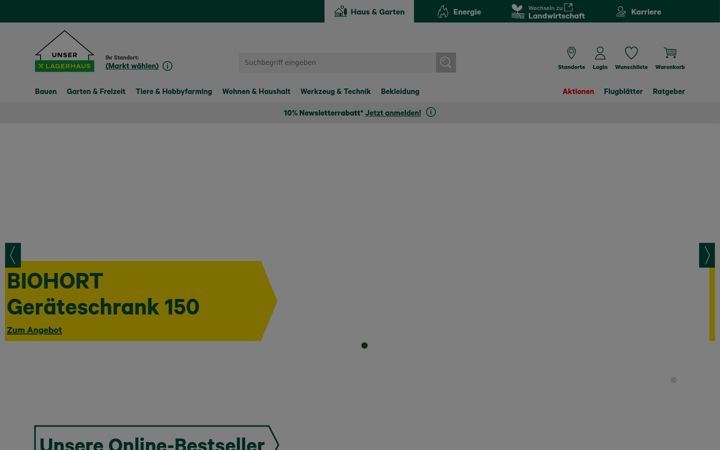 Screenshot of lagerhaus.at