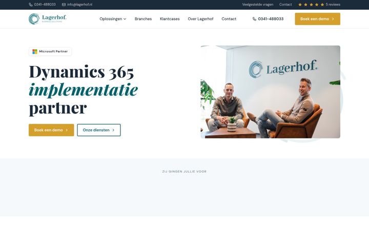 Screenshot of lagerhof.nl