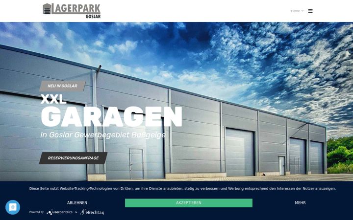 Screenshot of lagerpark-goslar.de