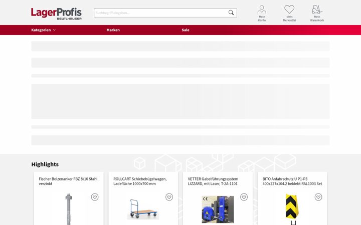 Screenshot of lagerprofis.de