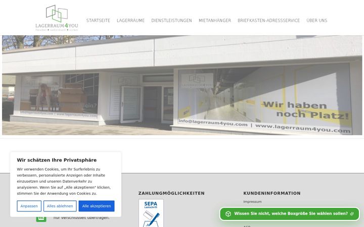 Screenshot of lagerraum4you.de