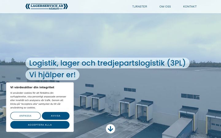 Screenshot of lagerservice.se