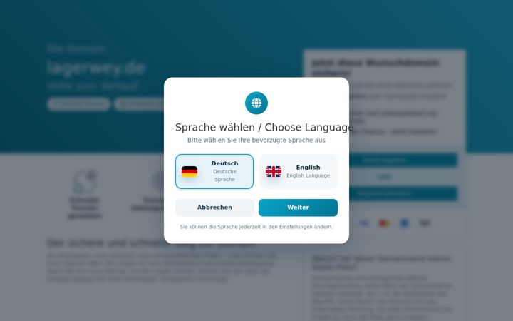 Screenshot of lagerwey.de