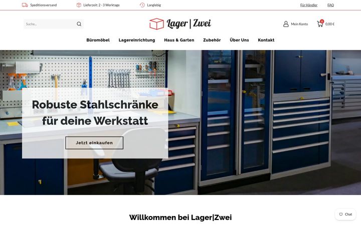 Screenshot of lagerzwei.de