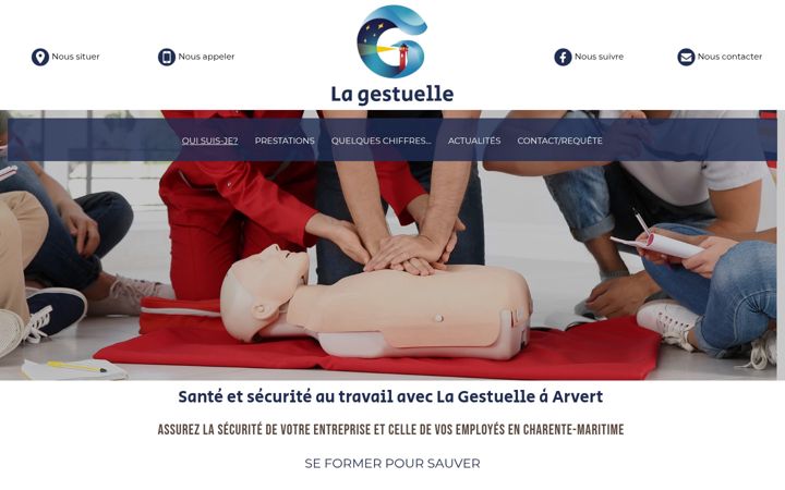 Screenshot of lagestuelle.fr