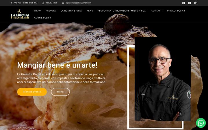 Screenshot of laginestrapizzeriacaserta.it