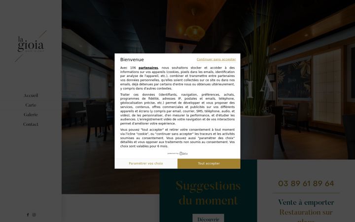Screenshot of lagioia.fr