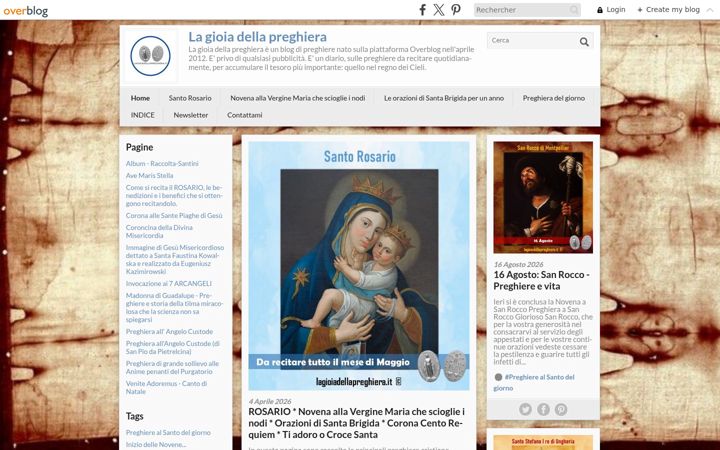 Screenshot of lagioiadellapreghiera.it