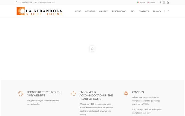 Screenshot of lagirandola.roma.it