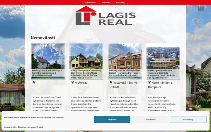 Screenshot of lagisreal.cz