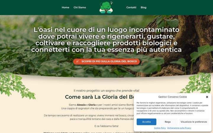 Screenshot of lagloriadelbosco.it