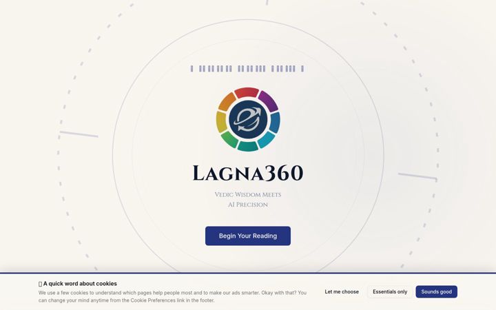 Screenshot of lagna360.com