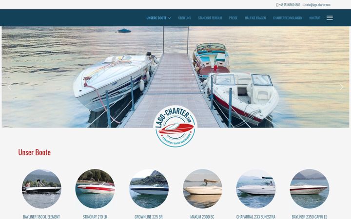 Screenshot of lago-charter.com
