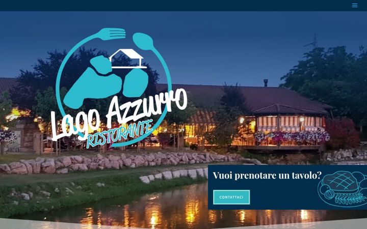 Screenshot of lagoazzurrocrevalcore.it