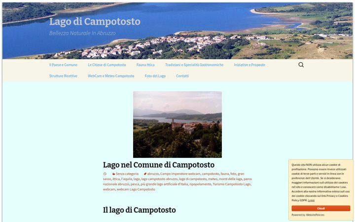Screenshot of lagocampotosto.altervista.org