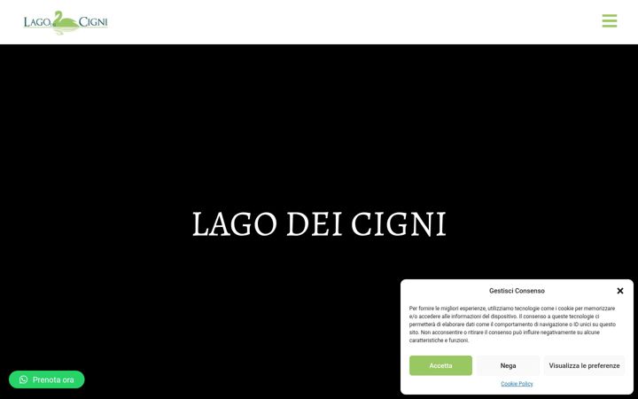 Screenshot of lagodeicigni.com