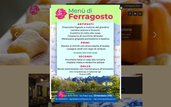 Screenshot of lagodellerose.com