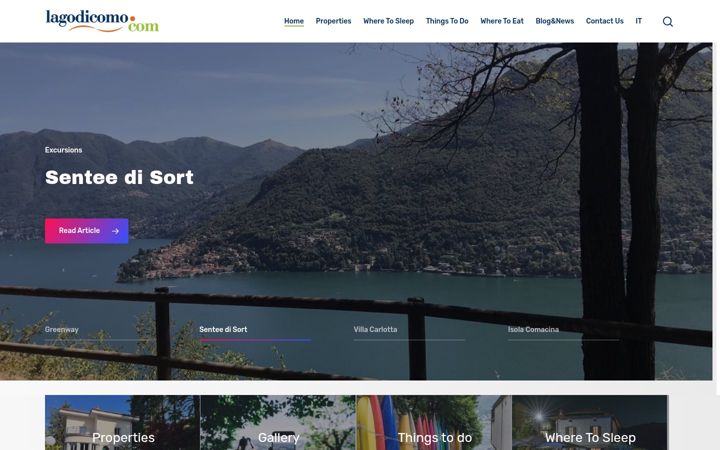 Screenshot of lagodicomo.com