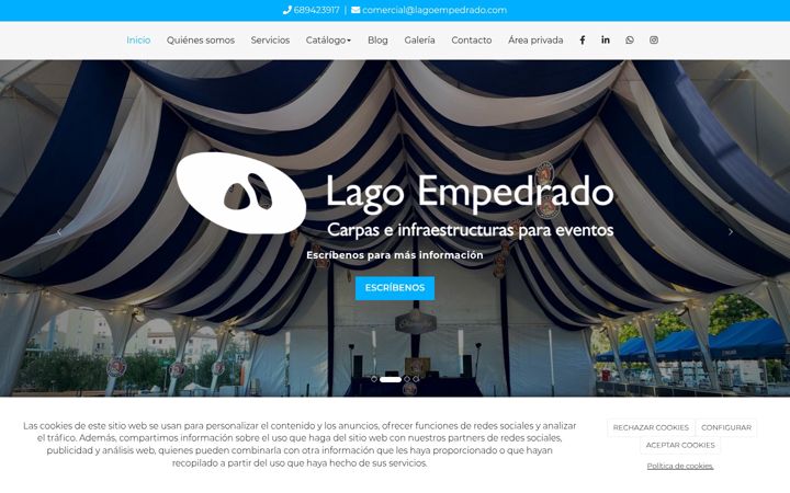 Screenshot of lagoempedrado.com