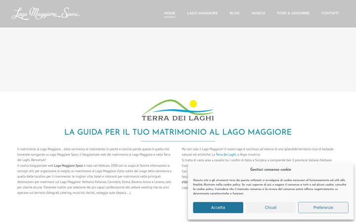 Screenshot of lagomaggioresposi.com