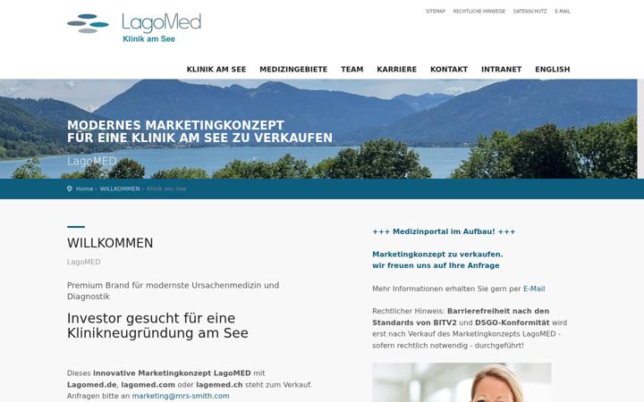 Screenshot of lagomed.ch