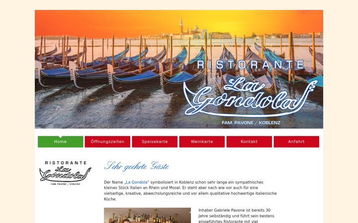 Screenshot of lagondola-koblenz.de