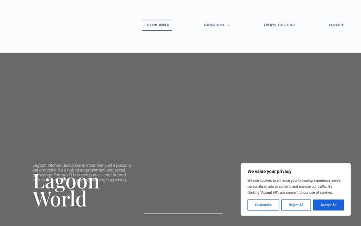 Screenshot of lagoonbeachworld.com