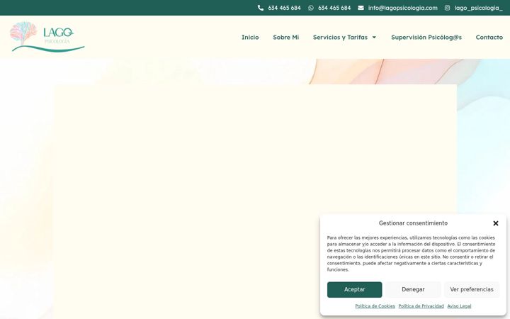 Screenshot of lagopsicologia.com