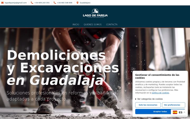 Screenshot of lagosdepareja.com