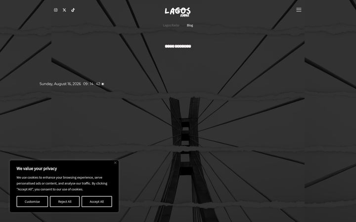 Screenshot of lagosradar.com