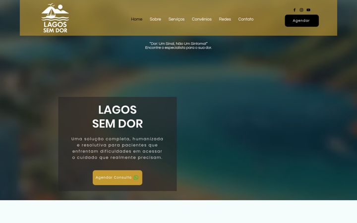 Screenshot of lagossemdor.com.br