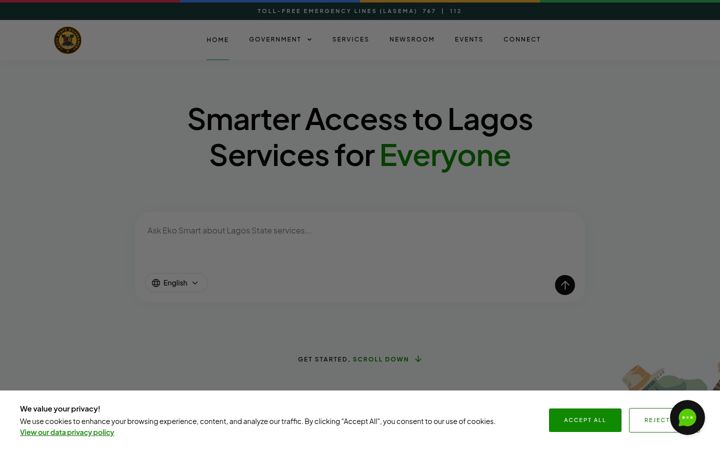 Screenshot of lagosstate.gov.ng