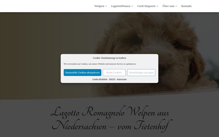 Screenshot of lagotto-romagnolo-vom-tietenhof.de