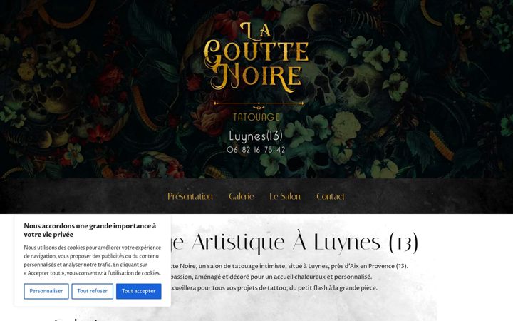 Screenshot of lagouttenoire.com
