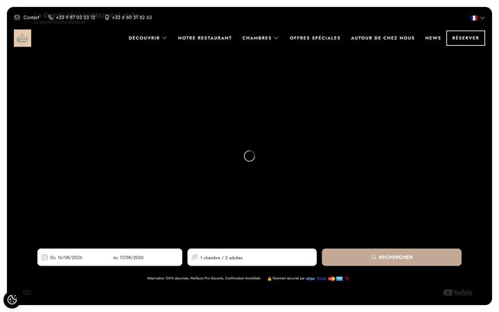 Screenshot of lagrandemaisonmazamet.fr