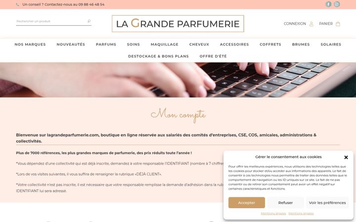 Screenshot of lagrandeparfumerie.com