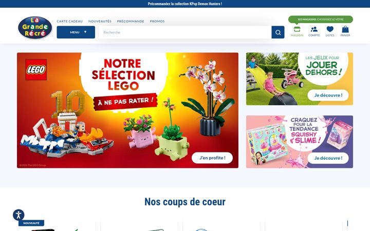 Screenshot of lagranderecre.fr
