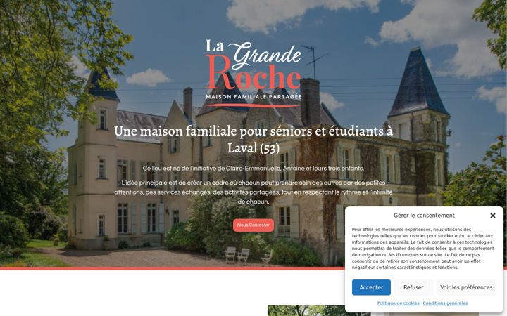 Screenshot of lagranderoche53.fr