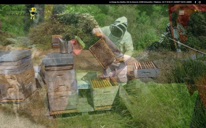 Screenshot of lagrangeauxabeilles.fr