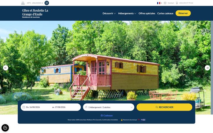 Screenshot of lagrangedemile.com
