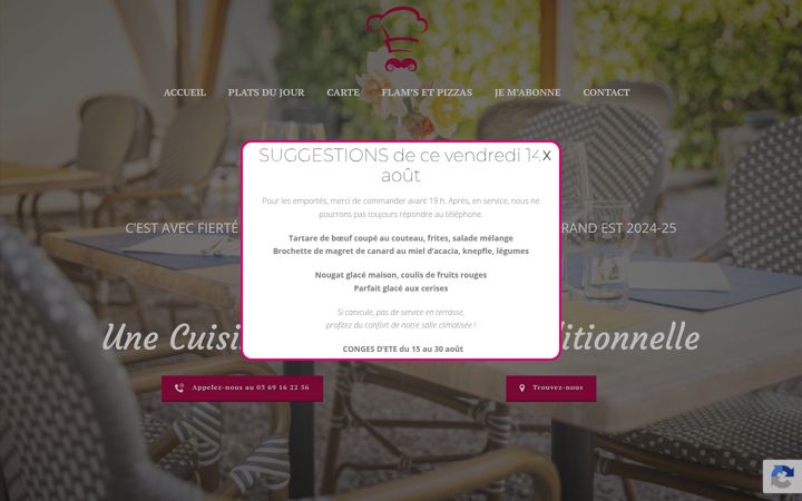 Screenshot of lagrangegourmande.fr