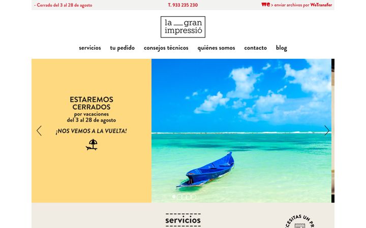 Screenshot of lagranimpressio.com