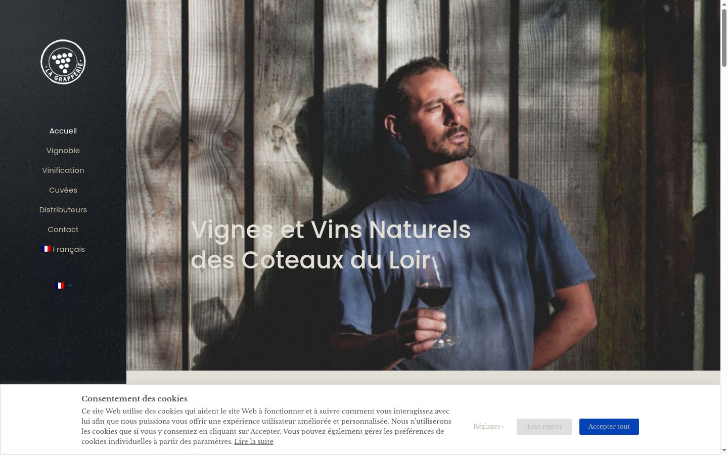 Screenshot van de toestemmingsbanner zoals getoond vóór enige interactie