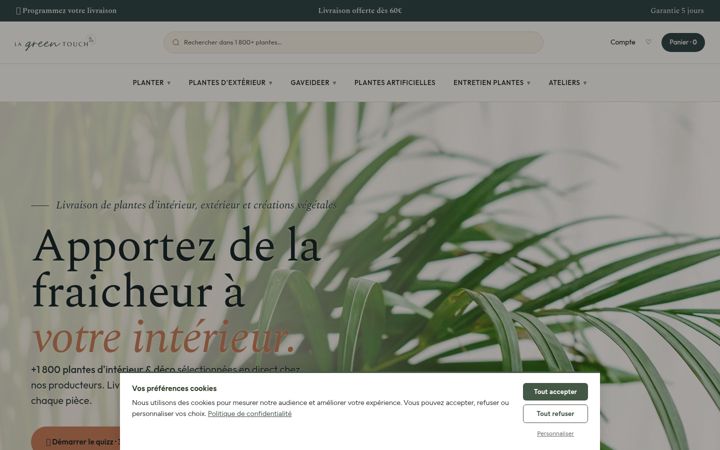 Screenshot of lagreentouch.com