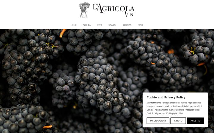 Screenshot of lagricolavini.com