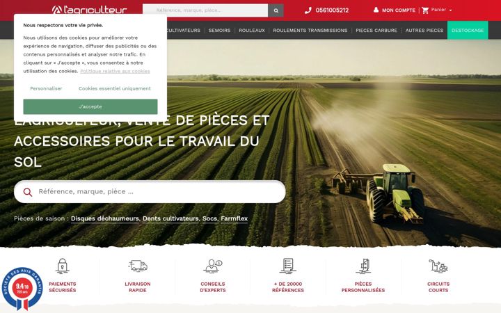 Screenshot of lagriculteur.fr