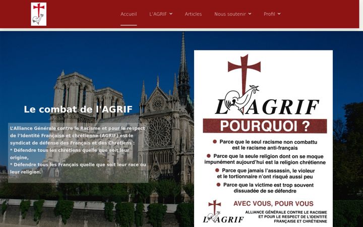 Screenshot of lagrif.fr