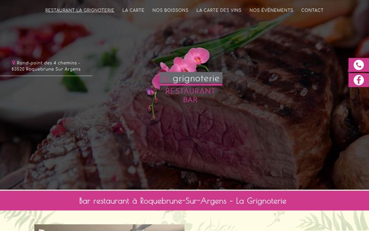 Screenshot of lagrignoterie-83.fr