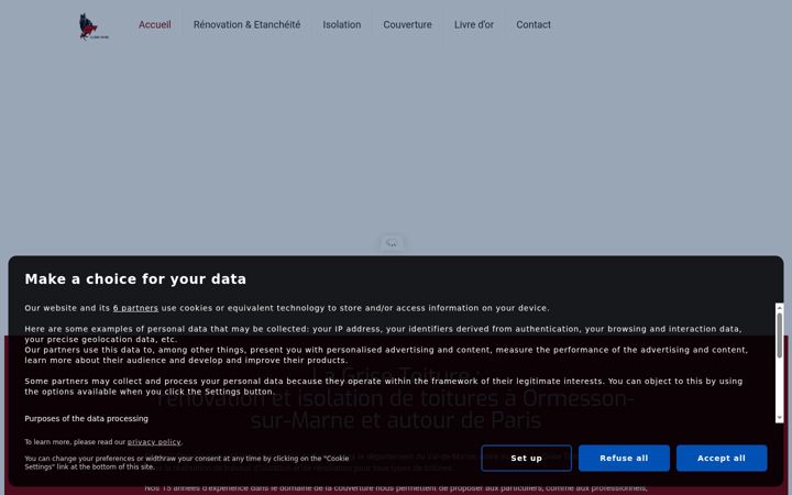 Screenshot of lagrisetoiture.fr