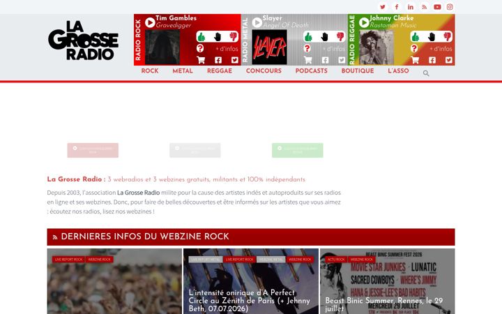 Screenshot ta' lagrosseradio.com